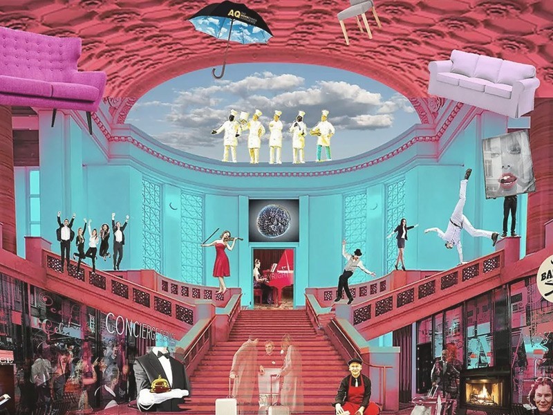 Kunst van HA Schult für das Andreas Quartier